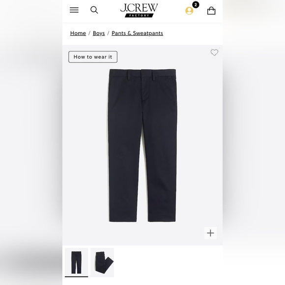 J. Crew Factory Bottoms Jcrew Factory Boys Thompson Suit Pant Flex